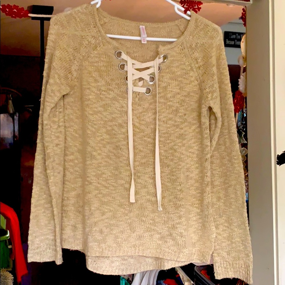 Tan long sleeve sweater